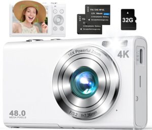 4K 48MP Vlogging Camera w/32GB Card