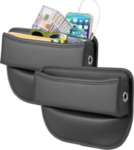 2-Pack Leather Seat Gap Organizers