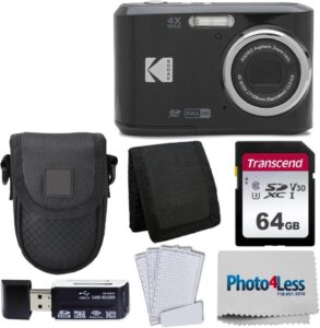 Kodak PIXPRO FZ45 Digital Camera Bundle (Black)