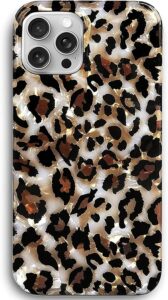 iPhone 16 Pro Max Sparkle Leopard Case