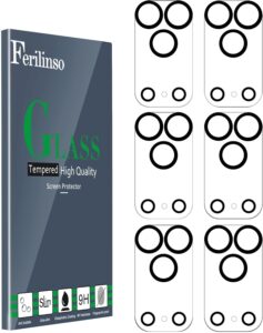 Ferilinso 6 Pack iPhone 17 Pro Lens Protector