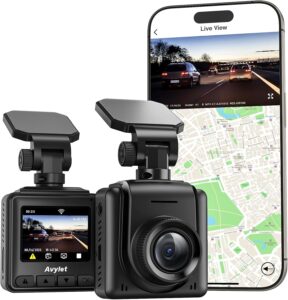 Dash Cam 2K, GPS, Night Vision, Parking Monitor