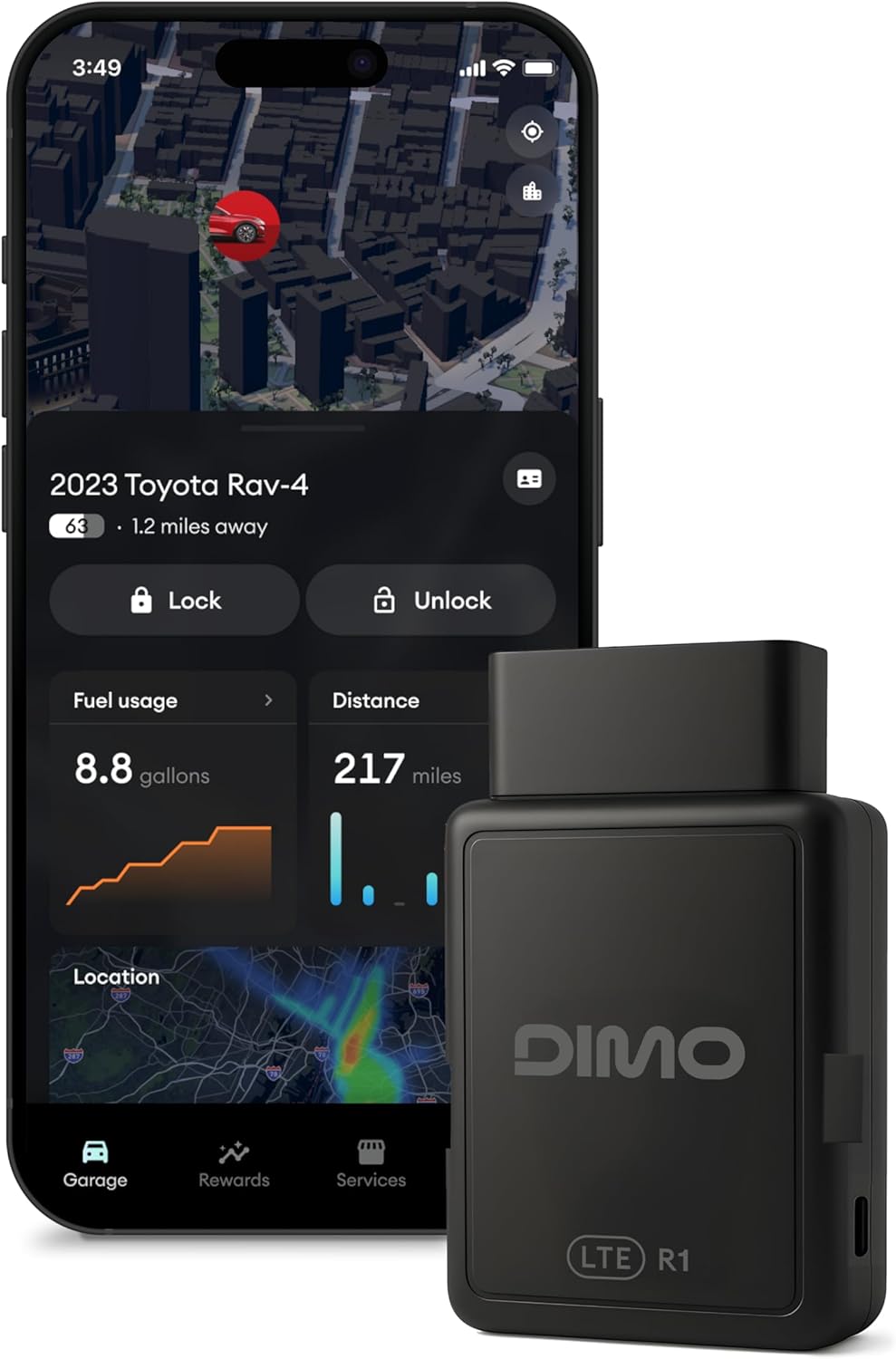 DIMO GPS & OBD2 Vehicle Tracker