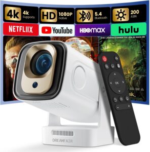 Mini Projector WiFi Bluetooth 4K 1080P Auto Focus