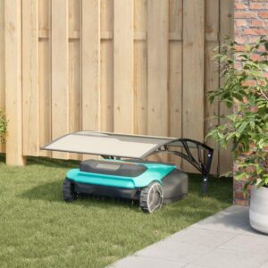 Weatherproof Robot Mower Garage, Black
