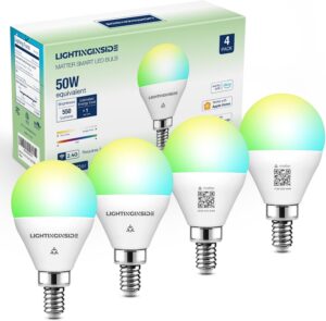 Matter E12 Smart Bulbs, 4PCS