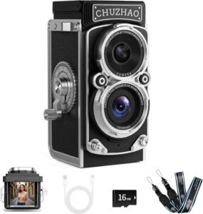 CHUZHAO Mini Retro Digital Camera, 16GB Card