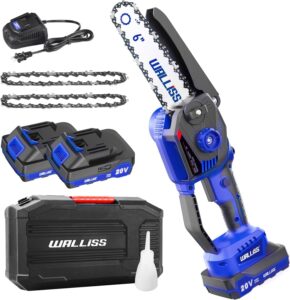 WALLISS 6" Cordless Mini Chainsaw