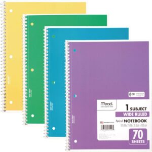 Mead Spiral Notebook 4-Pack