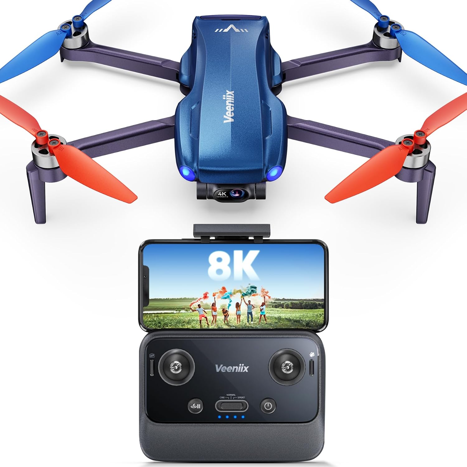 V11MINI 4K Drone, 3-Axis Gimbal, 96min Flight
