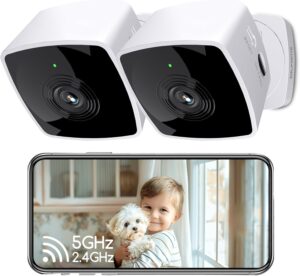 5G/2.4G 2K Indoor Pet Cam with AI Detection