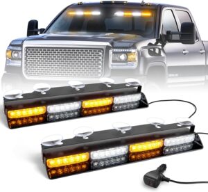 HLAUTO 6Z4J Emergency Dash Strobe Lights