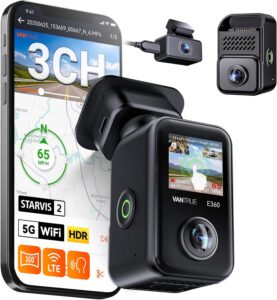 Vantrue E360 Plus 3CH WiFi Dash Cam
