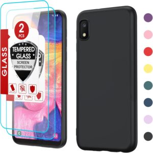 Samsung A10e Case w/ 2 Screen Protectors, Black