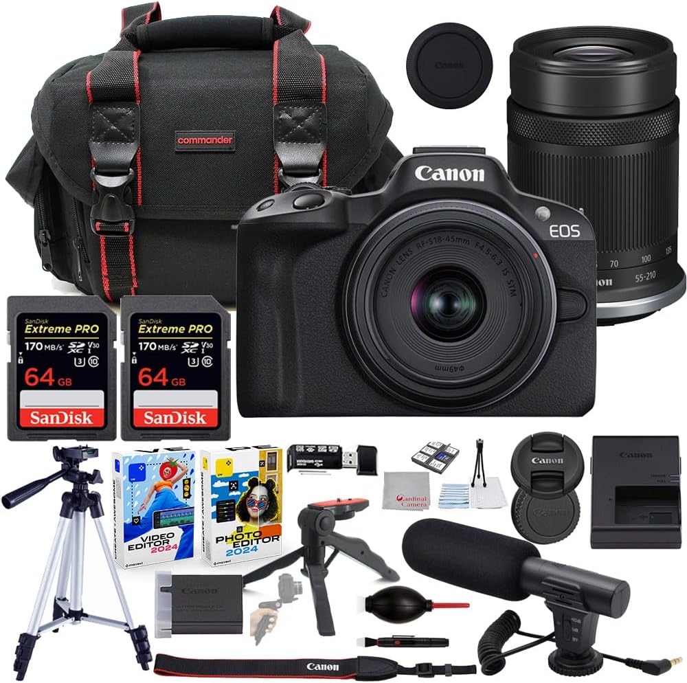 Canon EOS R50 with Two Lenses & Essential Kit