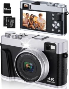 48MP Vlogging Camera with Viewfinder & Zoom