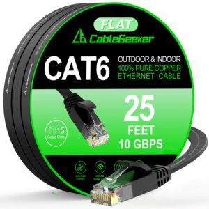 Cat 6 Ethernet Cable 25 ft, 10Gbps