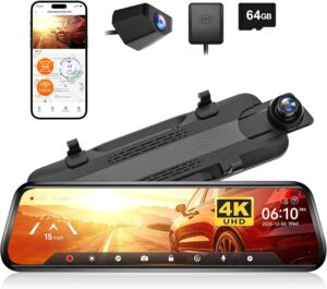 WOLFBOX G930 4K Mirror Dash Cam