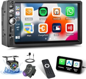 7" CarPlay Android Auto Stereo w/ Backup Camera