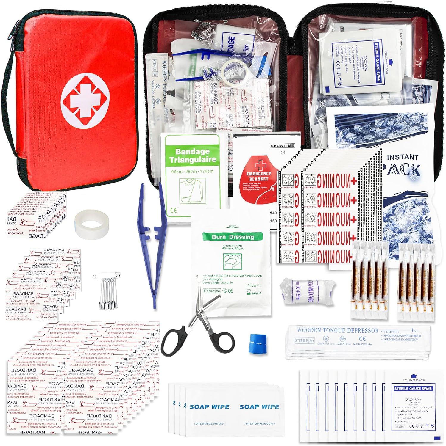 300PCS Portable Emergency First Aid Kit