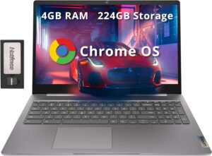 Lenovo Ideapad 3 15.6" Chromebook, 4GB RAM, 224GB