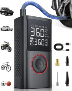 Cordless Air Compressor, 150 PSI Pump for Auto Bike