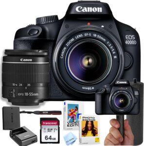 Canon EOS 4000D Bundle (Renewed)