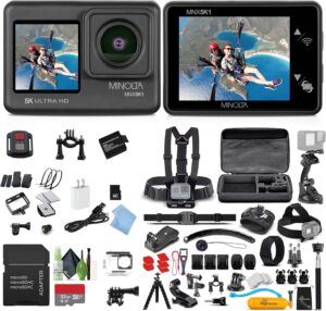 Minolta 5K Action Camera Kit + Accessories