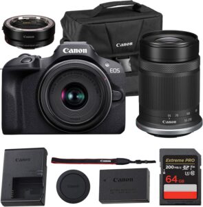Canon EOS R100 Kit w/ 18-45mm & 55-210mm Lenses