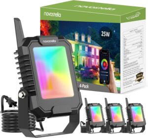NOVOSTELLA 25W RGB Flood Lights 4Pcs