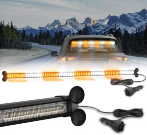 35in Amber/White LED Strobe Light Bar