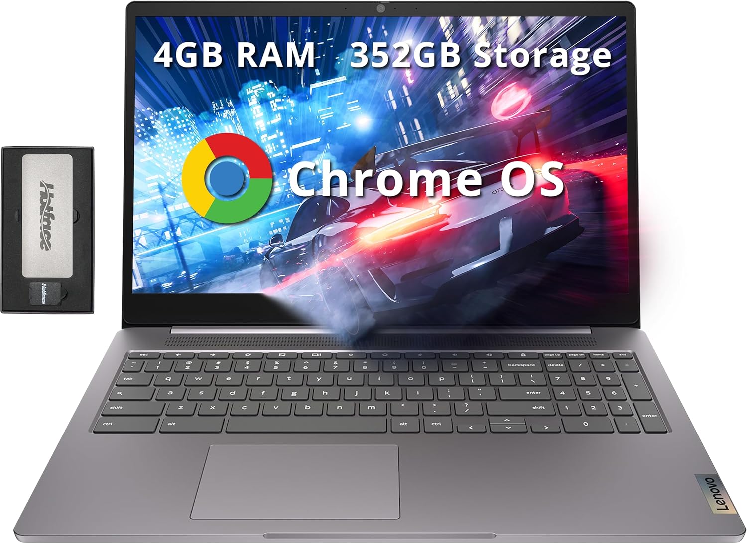 Lenovo Ideapad 3 Chromebook, 15.6", 4GB RAM