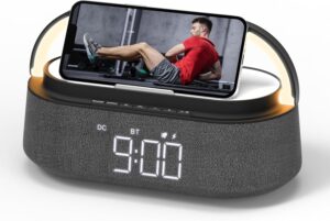 FREEFISH Bluetooth Speaker with Fast Wireless Charger