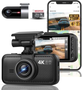 Miofive 4K+4K Front & Rear Dash Cam