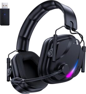 HW12 Wireless Gaming Headset, 50Hr Battery for PS5/PC