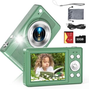 56MP Kids Camera, 16x Zoom, 32GB Card