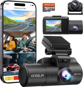 3-Channel 2.5K Dash Cam, 5GHz WiFi