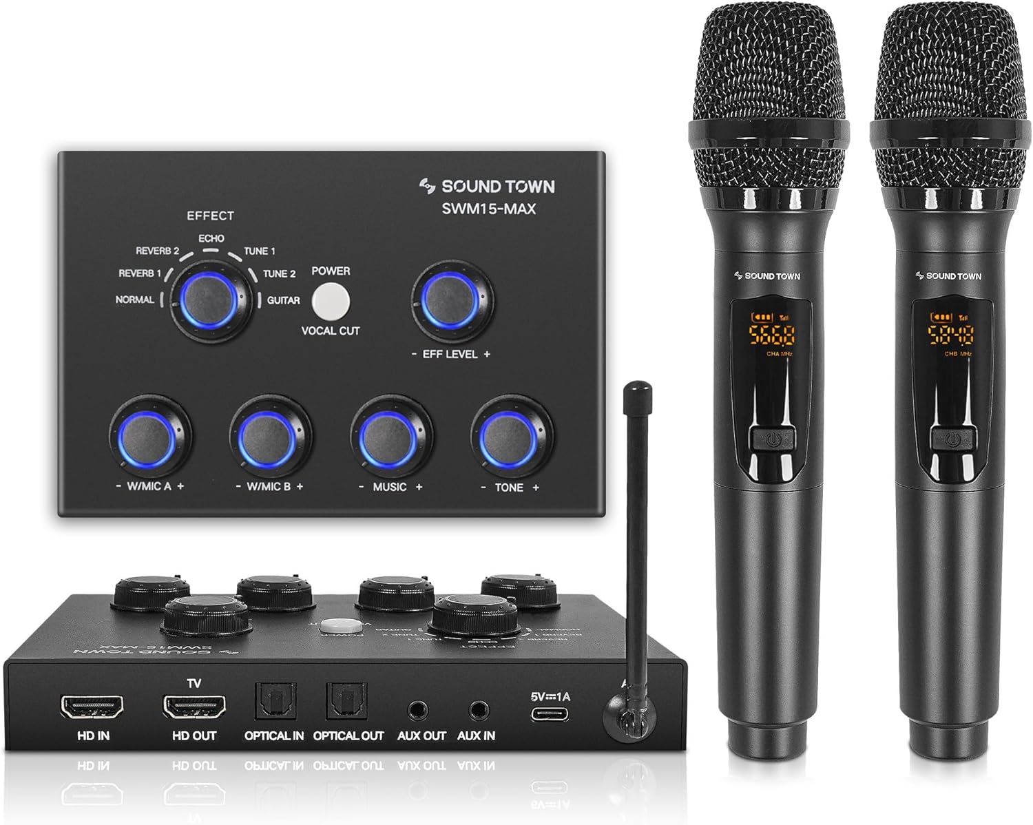 Sound Town 16CH Wireless Karaoke Mixer