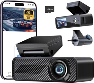 Pelsee P1 Duo 4K+1080P Dash Cam Front and Rear