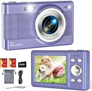 56MP Kids Camera with 32GB Card