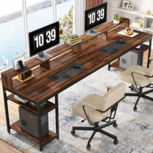 Tribesigns 78.74" Double Computer Desk
