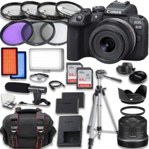 Canon EOS R10 Kit with Accessories (Renewed)