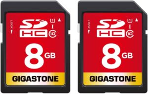 GIGASTONE 8GB SD Card 2-Pack