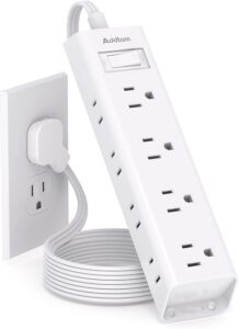 Addtam 12-Outlet Flat Plug Surge Protector