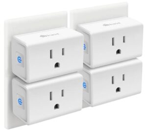 Kasa Smart Plug Mini 15A, Smart Home Wi-Fi Outlet Compatible with Alexa, Google Home & IFTTT, No Hub Required, UL Certified, 2.4GHz WiFi Only, 4