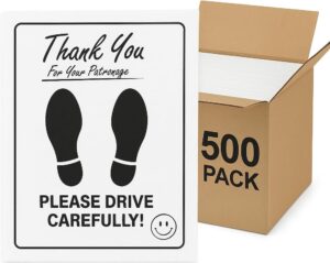 Hi-Tech Disposable Car Floor Mats - 500 Pack