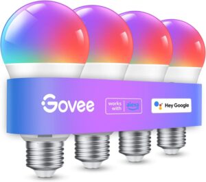 Govee Smart Bulbs with Alexa & Google, 16M Colors, 4