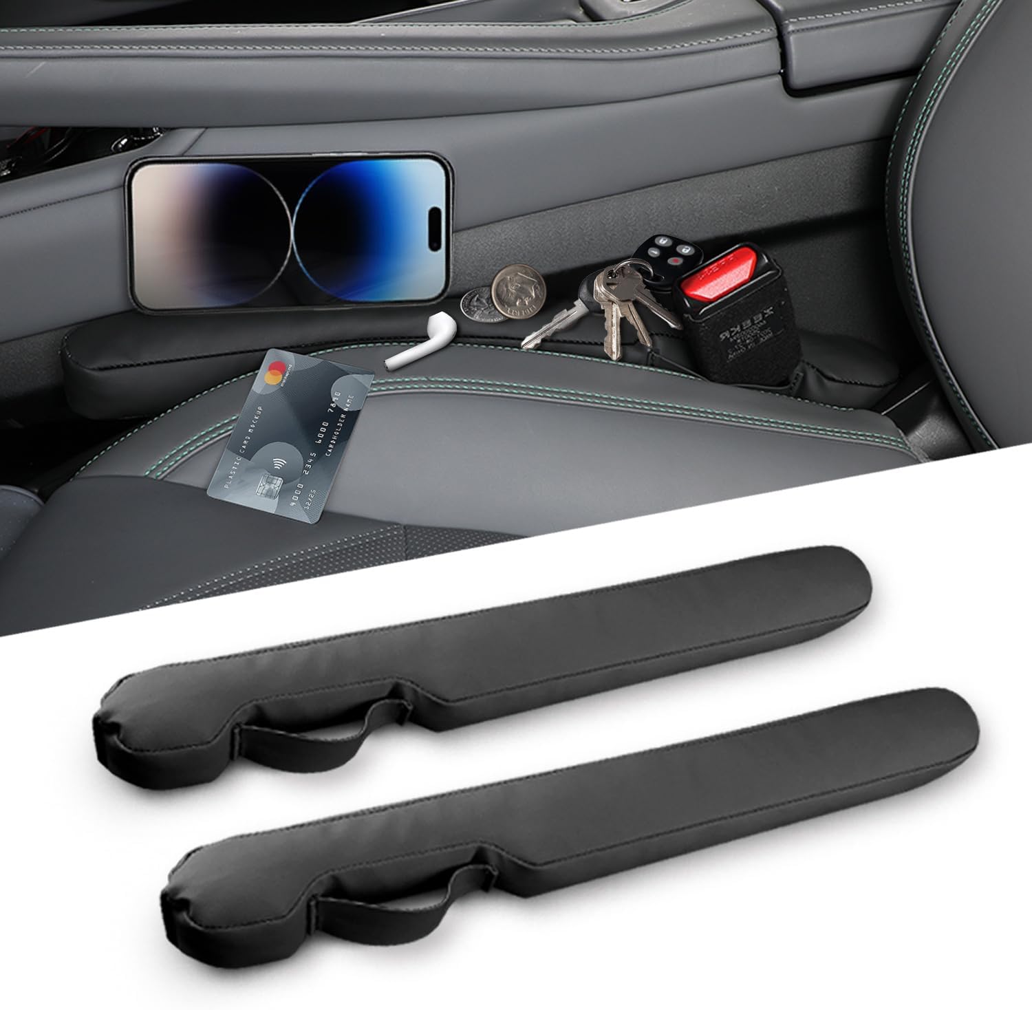 Leather Car Seat Gap Filler (2-Pack)
