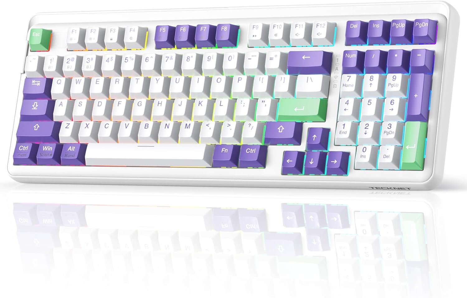 TECKNET 96% Tri-Mode Mechanical Keyboard