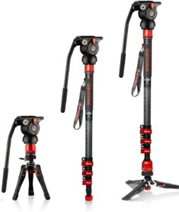 IFOOTAGE Cobra 3 Monopod Kit C180F-P + K5S